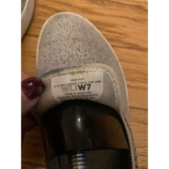 Allbirds Wool Loungers women's Shoes Gray Slip On Loafer Sneakers WL size W7 - Picture 8 of 8